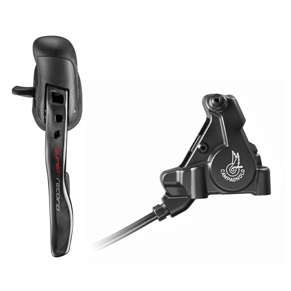Lewa dźwignia i przedni zacisk 140 mm CAMPAGNOLO SUPER RECORD FLAT MOUNT 2021