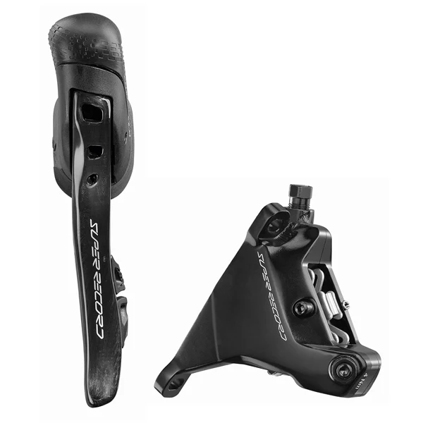 Lewa dźwignia i przedni zacisk 160 mm CAMPAGNOLO SUPER RECORD WRL Flat Mount bez tarczy hamulcowej
