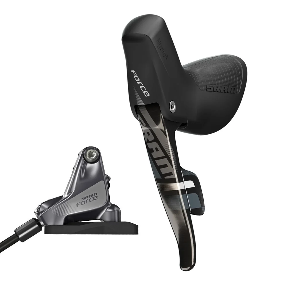 Lewa dźwignia i strzemię SRAM FORCE 22 Double Flat Mount bez tarczy