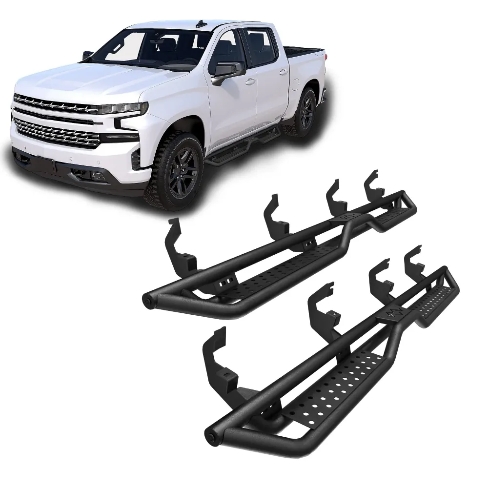 Listwy do biegania Listwy Nerf na lata 2019-2026 Chevy Silverado GMC Sierra 1500 Crew Cab