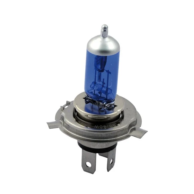 MCS Żarówka reflektora motocyklowego 12V H4 niebieska 100/90W