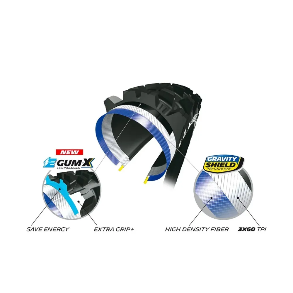 MICHELIN E-WILD REAR Competition Line 29x2.60 Opona miękka przystosowana do zastosowania bezdętkowego