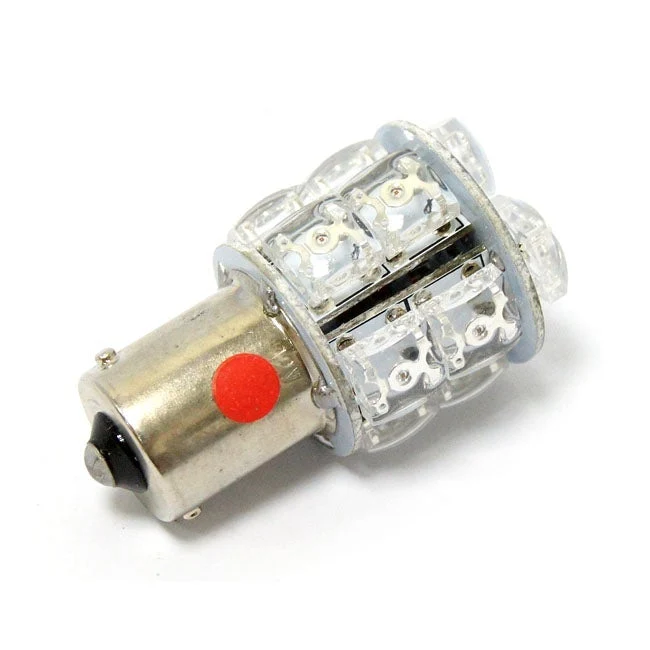 Motocyklowa żarówka LED Super Flux 1156 czerwona