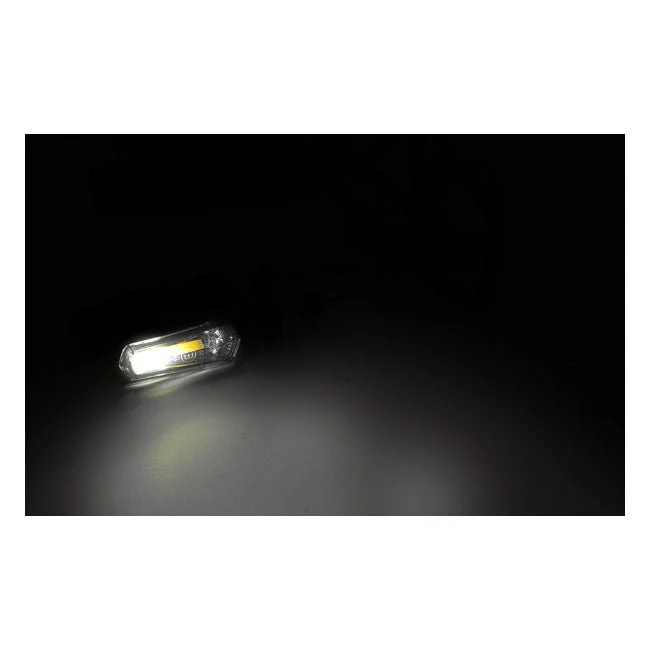 Motocyklowe kierunkowskazy / światł pozycyjne LED COB czarne