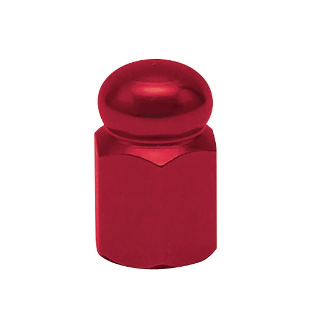 Nakrętki na trzpień zaworu Trik Tropz Alloy Hex Domed Red