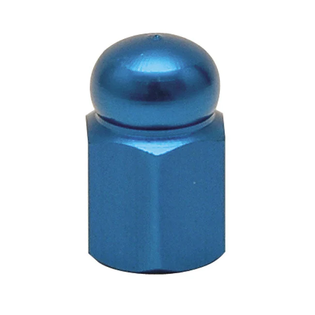 Nakrętki na trzpień zaworu Trik Tropz Alloy Hex Domed Blue