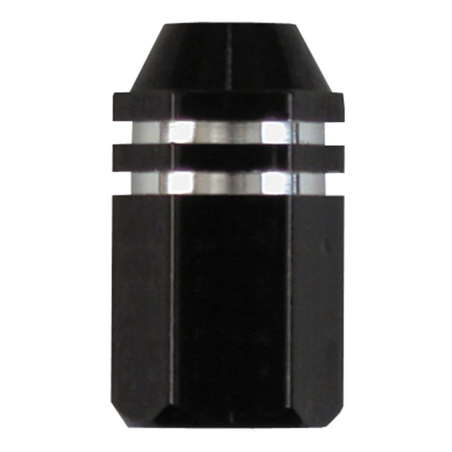 Nakrętki na trzpień zaworu Trik Tropz Black Alloy Two Tone Hex Straight