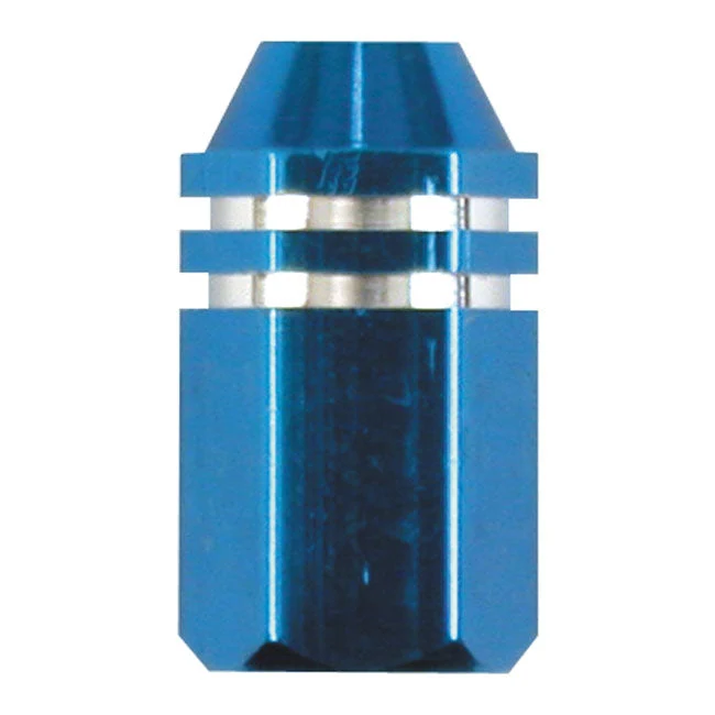 Nakrętki na trzpienie zaworów Trik Tropz Blue Alloy Two Tone Hex Hex Straight