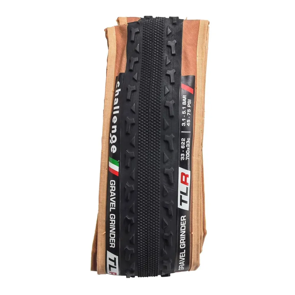 Opona CHALLENGE GRAVEL GRINDER 700x33c Tubeless Ready Beige