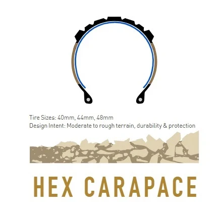 Opona ENVE HEX CARAPACE 700x40c Tubeless Ready Beige