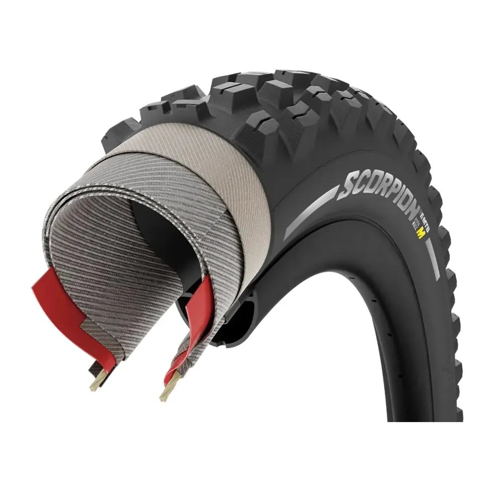 Opona PIRELLI SCORPION E-MTB M 29x2.6 Tubeless Ready Soft Black/Red 4355700