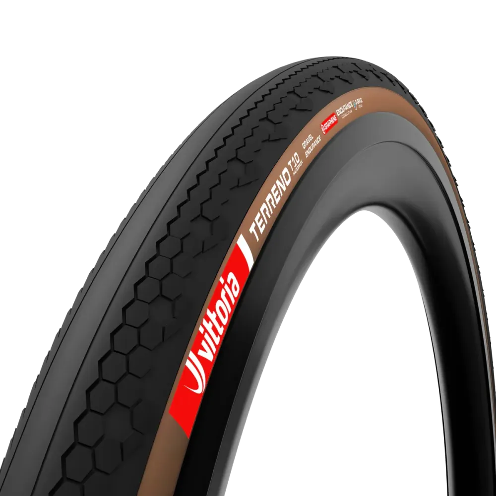 Opona VITTORIA TERRENO T10 HARDPACK Gravel Endurance 700x45c Tubeless Ready Soft Brown