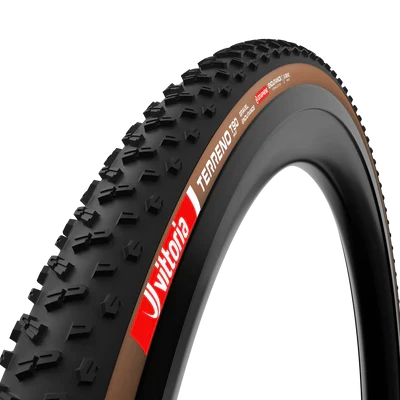 Opona VITTORIA TERRENO T90 MUD Gravel Endurance 700x45c Tubeless Ready Soft Brown