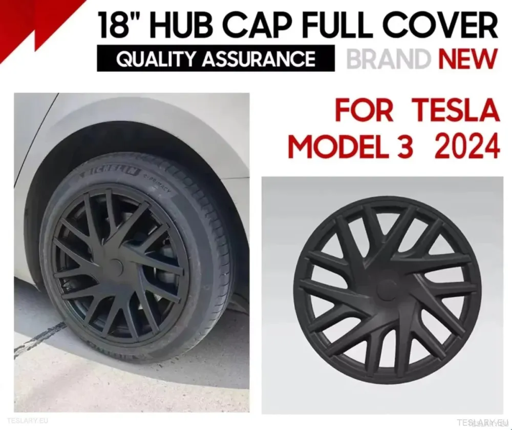 18" Osłona koł Tesla 3 Highland Full Rim Matte Black