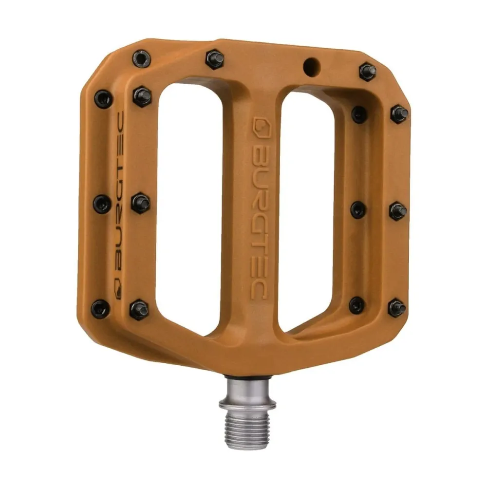 Płaskie pedały BURGTEC MK4 Composite Kash Bronze