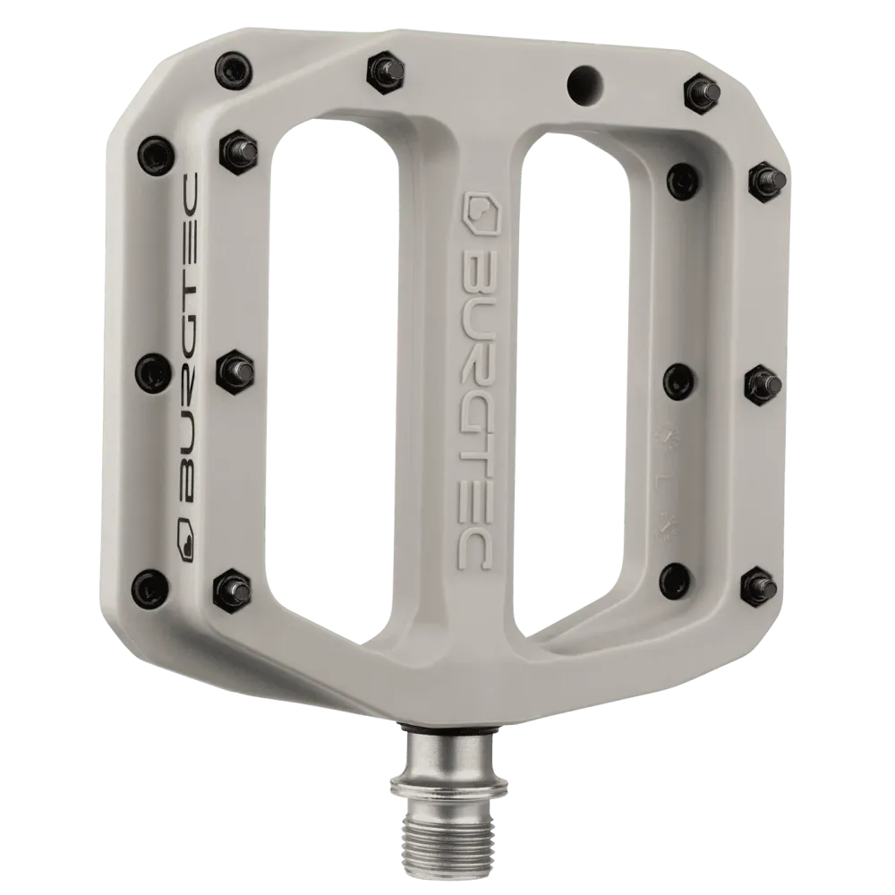 Płaskie pedały BURGTEC MK4 Composite Nase Grey