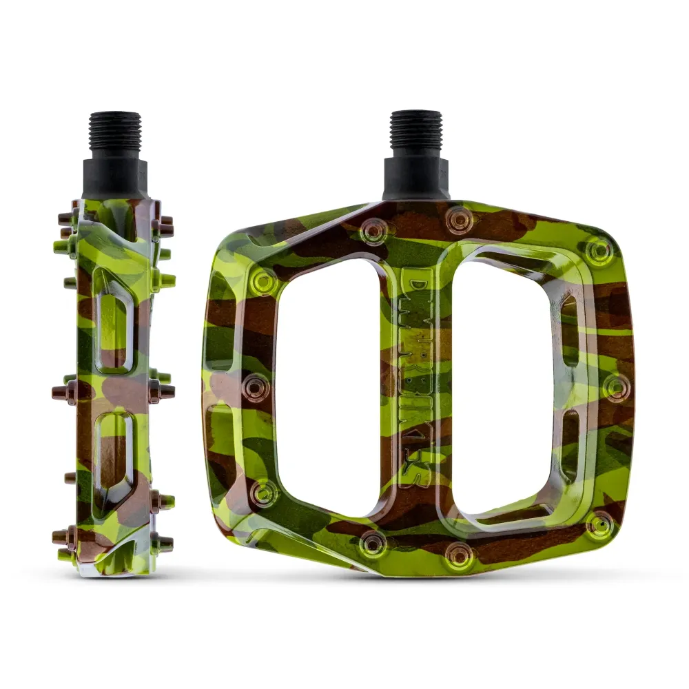 Płaskie pedały DMR V6 Camo Green
