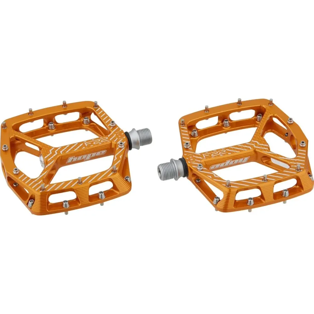 Płaskie pedały HOPE F22 Orange