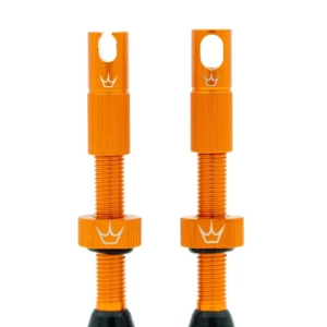 PEATY'S x Chris King MK2 Presta 60 mm Zawory bezdętkowe (x2) Pomarańczowy