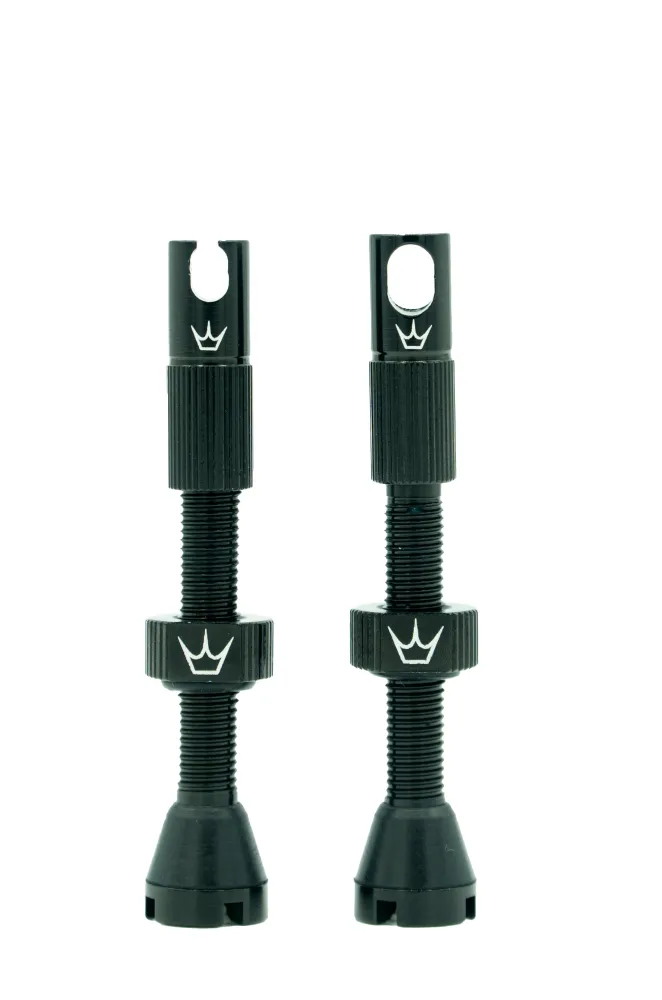 PEATY'S x Chris King MK2 Presta 42 mm Zawory bezdętkowe (x2) Czarny