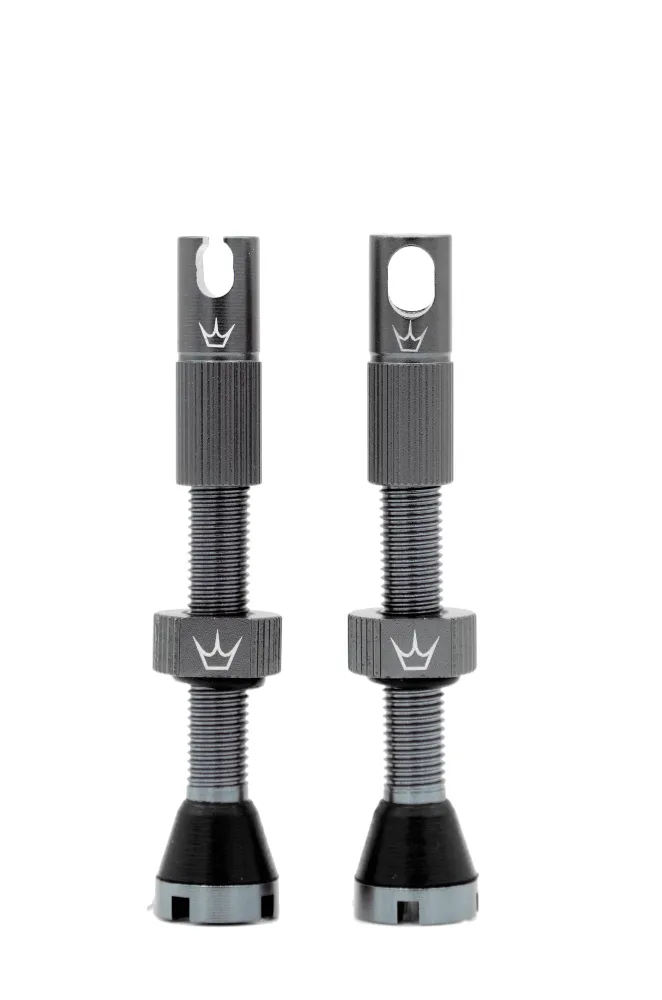 PEATY'S x Chris King MK2 Presta 42 mm Zawory bezdętkowe (x2) Szary