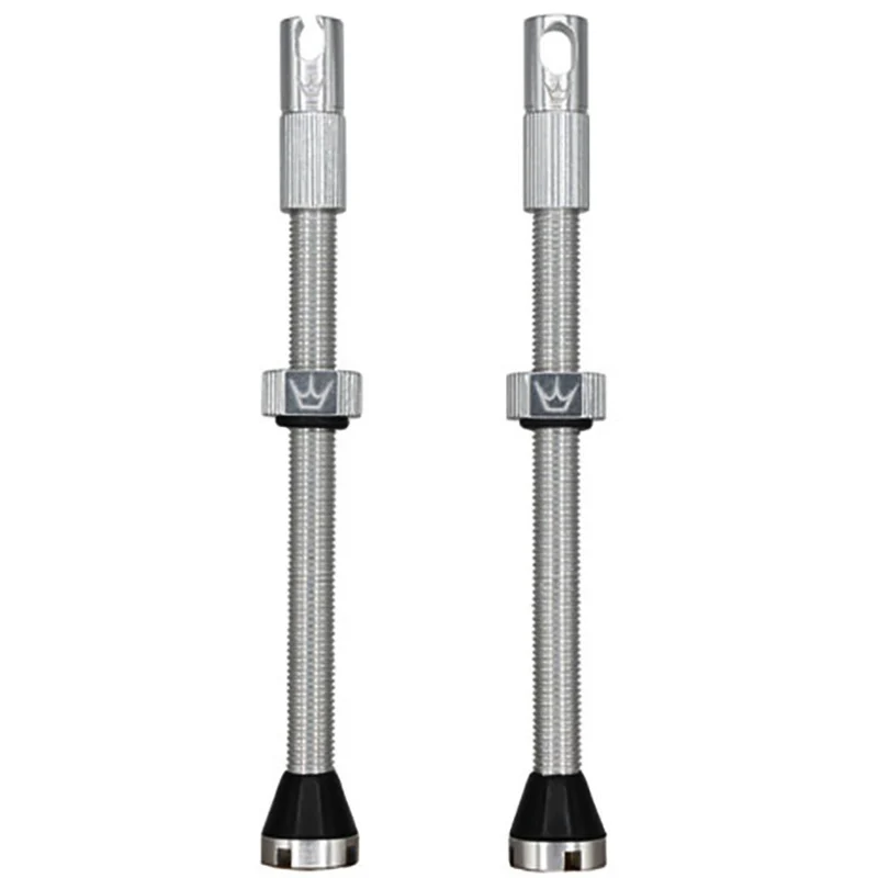 PEATY'S x Chris King MK2 Presta 80 mm Zawory bezdętkowe (x2) Srebrny