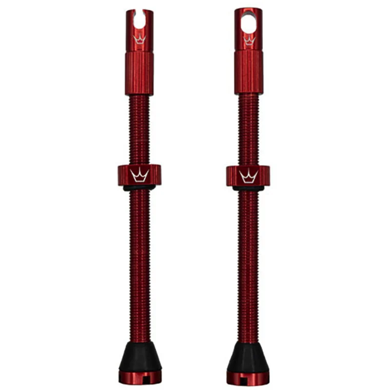 PEATY'S x Chris King MK2 Presta 80 mm Zawory bezdętkowe (x2) Czerwony