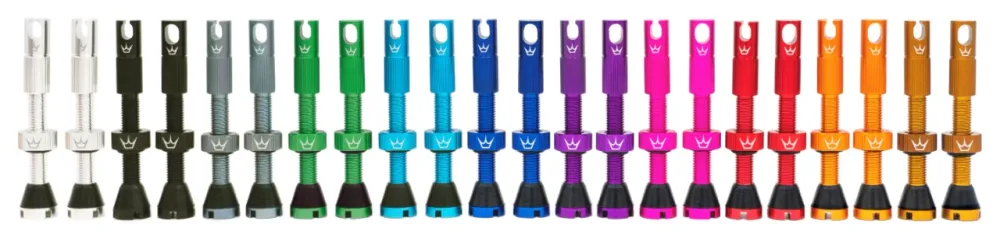 PEATY'S x Chris King MK2 Presta 60 mm Zawory bezdętkowe (x2) Czarny