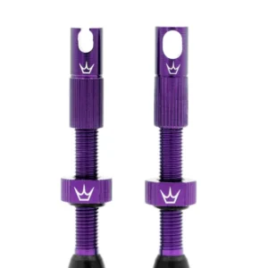 PEATY'S x Chris King MK2 Presta 60 mm Zawory bezdętkowe (x2) Fioletowy