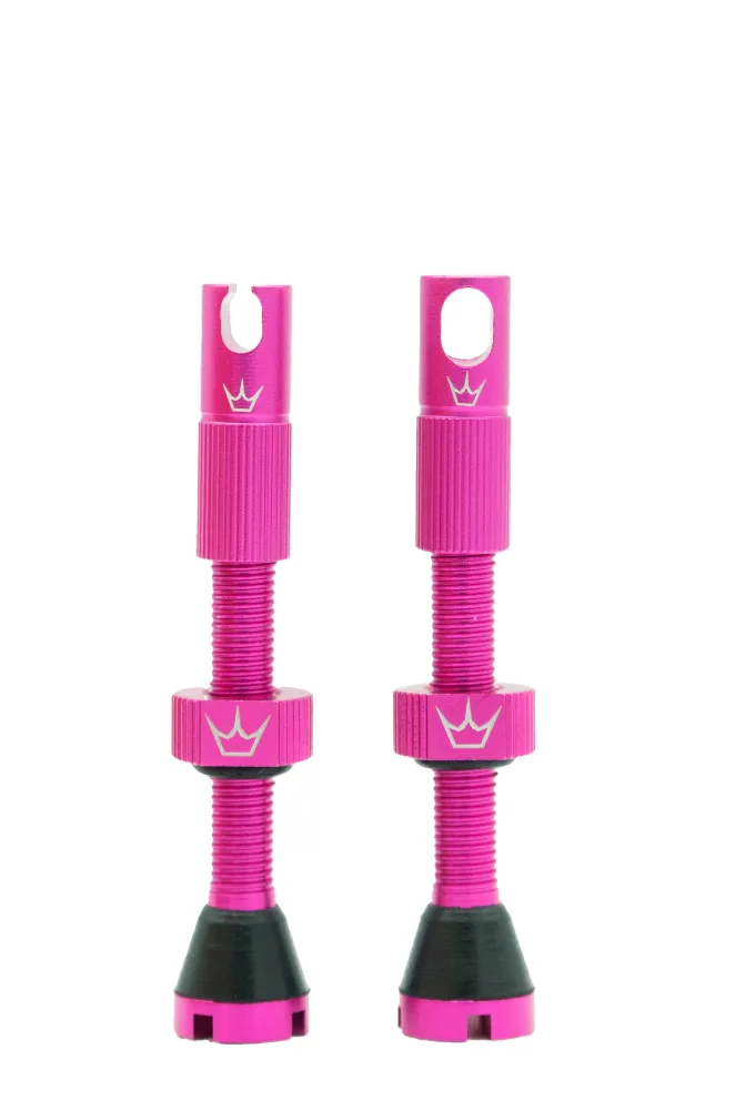 PEATY'S x Chris King MK2 Presta 60 mm Zawory bezdętkowe (x2) Różowy
