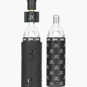 PEATY'S HOLESHOT ROAD/GRAVEL CO2 Percutor + 2 x 16g gwintowane naboje CO2 czarne
