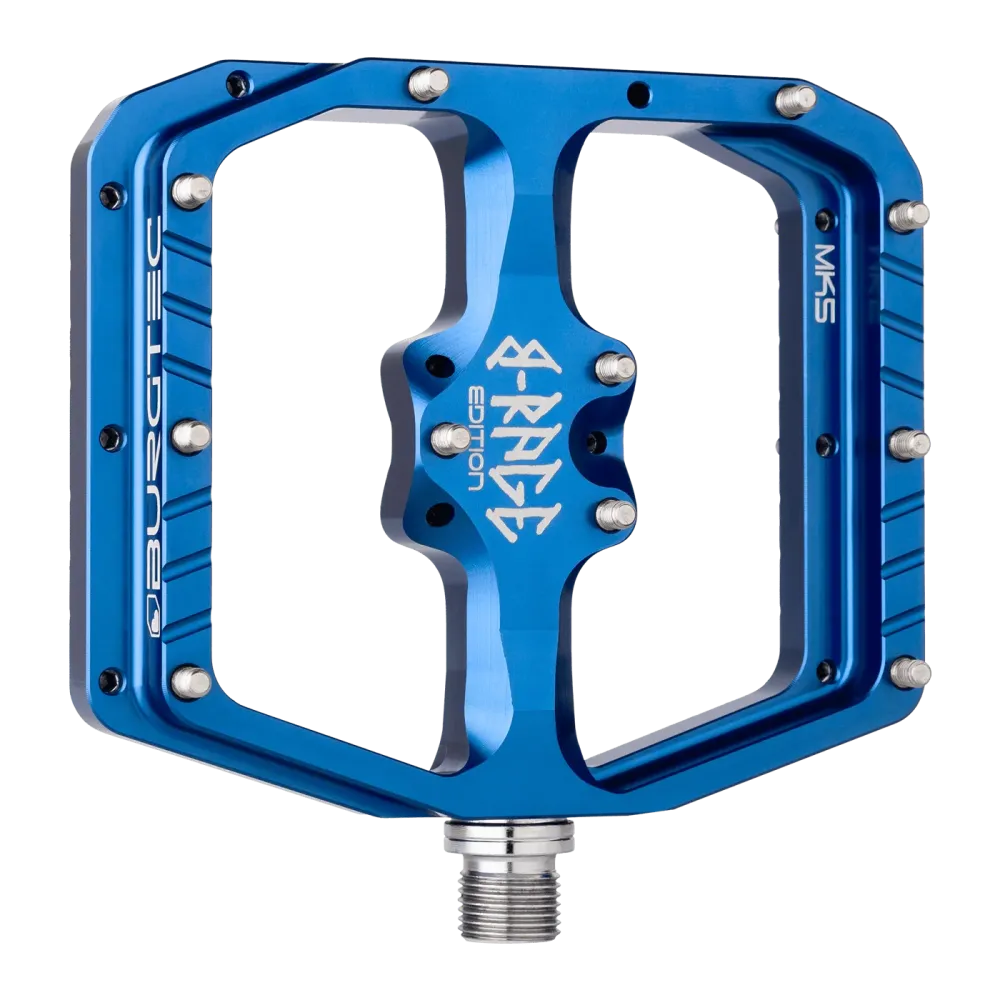 Pedały płaskie BURGTEC PENTHOUSE FLAT MK5 B-RAGE EDITION Niebieski