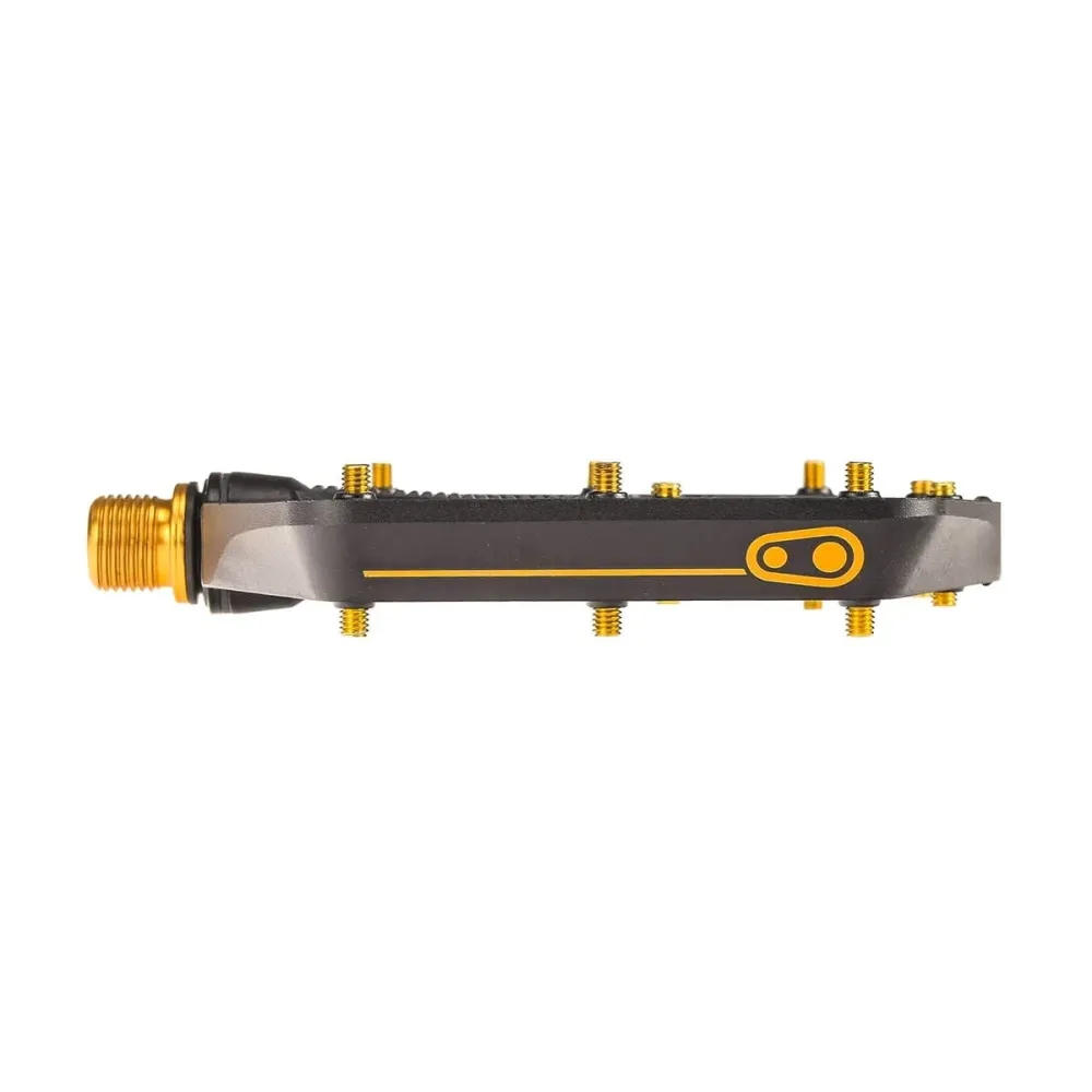 Pedały płaskie CRANKBROTHERS STAMP 11 Wide Black/Gold