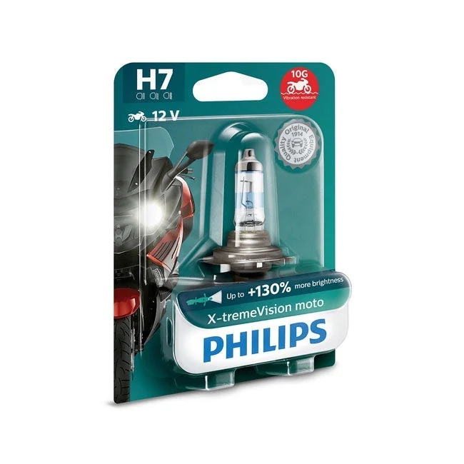Philips Żarówka reflektora X-TremeVision+ Moto H7 55W