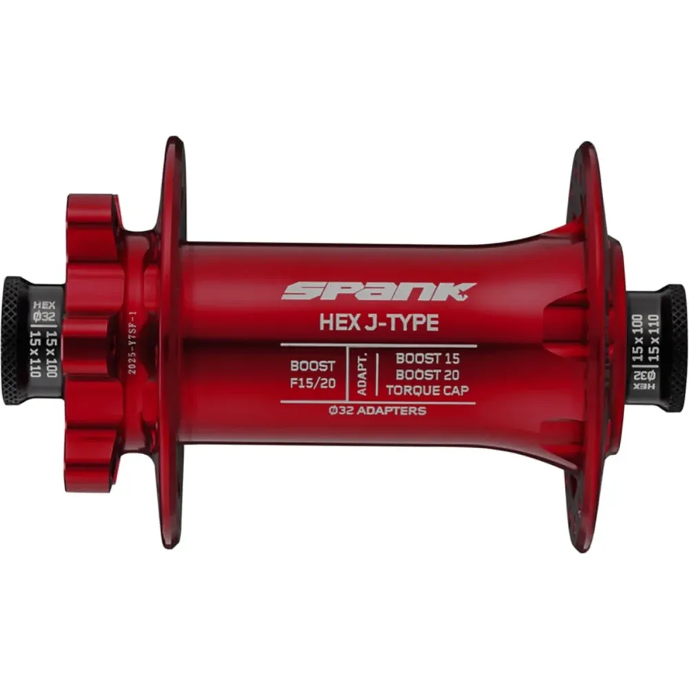 Piasta przednia SPANK HEX J-Type 15/20 mm Boost czerwona