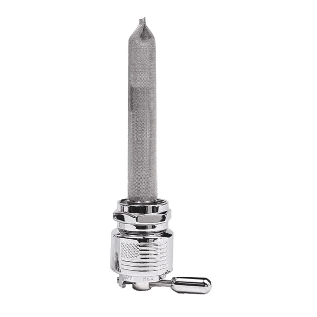 Pingel Okrągły tylny wylot zaworu Power-Flo Liberty Petcock 22 mm, chrom
