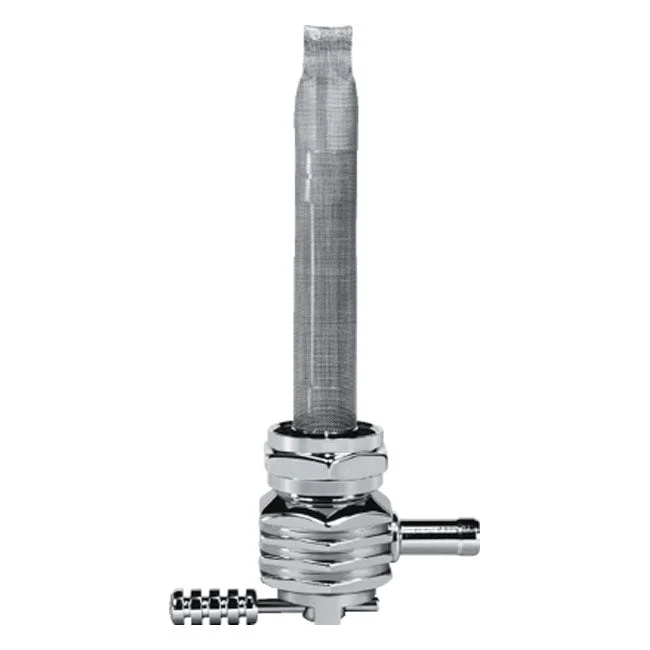 Pingel Tylny wylot zaworu Power-Flo Hex Finned Petcock 22 mm, chrom