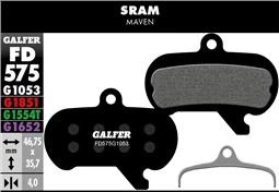 Półmetaliczne klocki hamulcowe GALFER PERFORMANCE Sram Maven