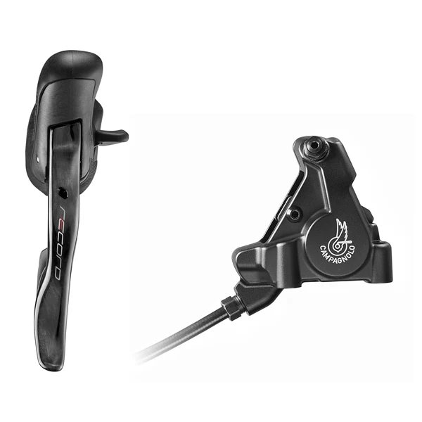 Prosta dźwignia i tylny zacisk 140 mm CAMPAGNOLO RECORD Płaskie mocowanie bez tarczy