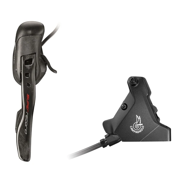 Prosta dźwignia i tylny zacisk 160 mm CAMPAGNOLO SUPER RECORD EPS Flat Mount No Disc