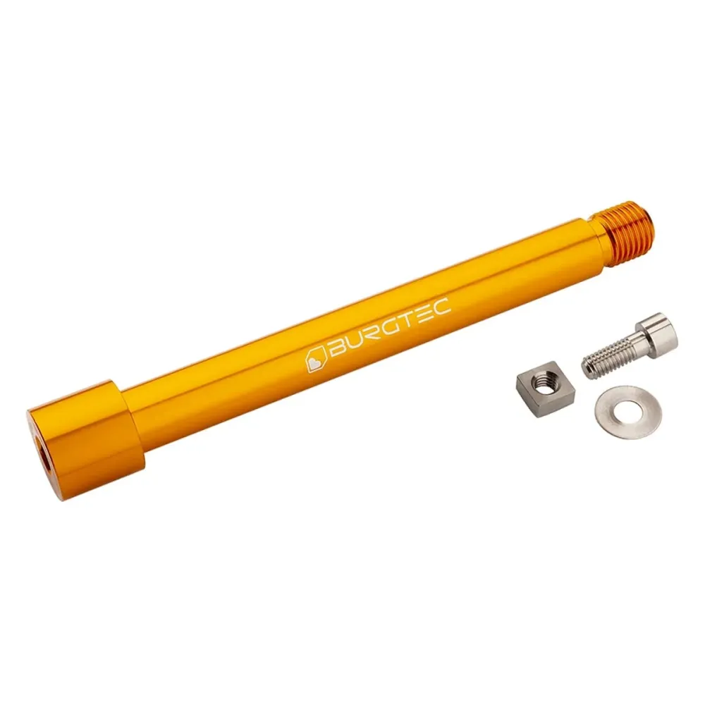 Oś przedniego koł BURGTEC do widelca FOX 15x110 mm Boost KaboltX 2021 Orange