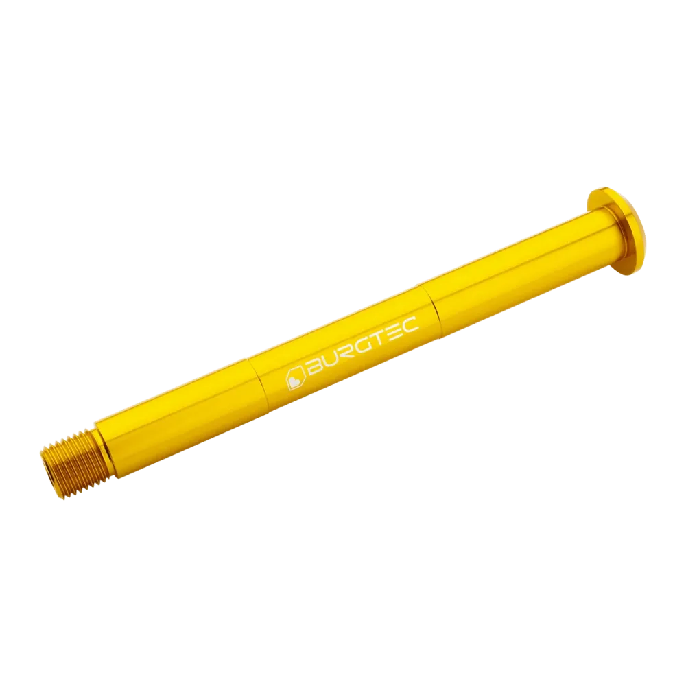 Oś przedniego koł BURGTEC do widelca FOX 15x110 mm Boost Avant 2021 Gold