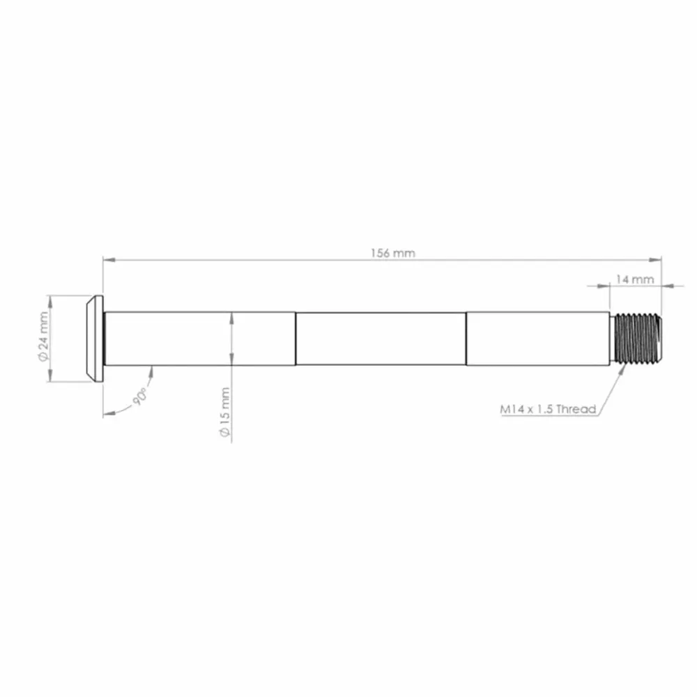 Oś przedniego koł BURGTEC do widelca FOX 15x110 mm Boost Avant 2021 Red