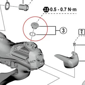 Śruba odpowietrzająca SHIMANO ST-R9270/R8170/RX820 z o-ringiem