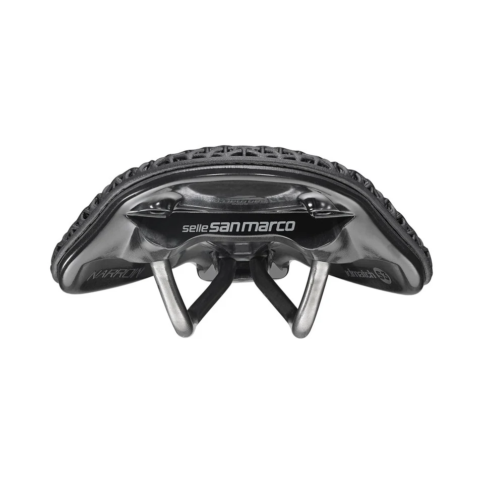 SAN MARCO SHORTFIT 2.0 3D OPEN-FIT RACING S3 Siodełko o szerokości 140 mm z aluminiowymi szynami Xsilite