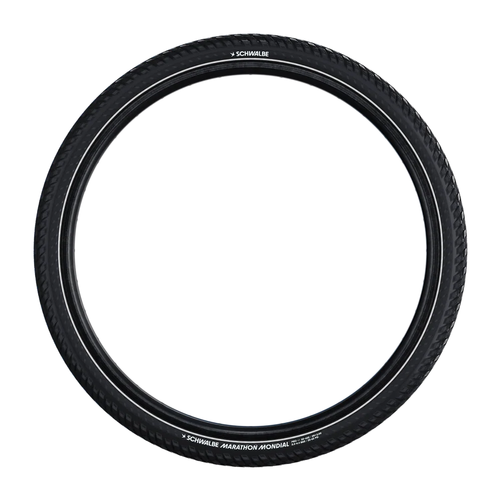 SCHWALBE MARATHON MONDIAL 650x62 ADDIX V-Guard Reflex TubeType Miękka opona czarna