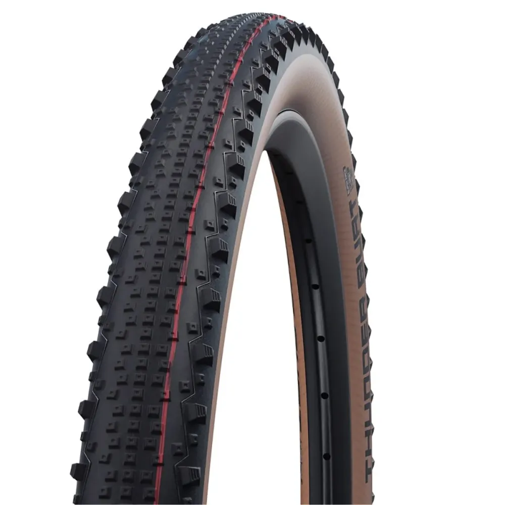 SCHWALBE THUNDER BURT 29x2.25 ADDIX SPEED SUPERRACE Tubeless Ready Miękka opona czarna/brązowa