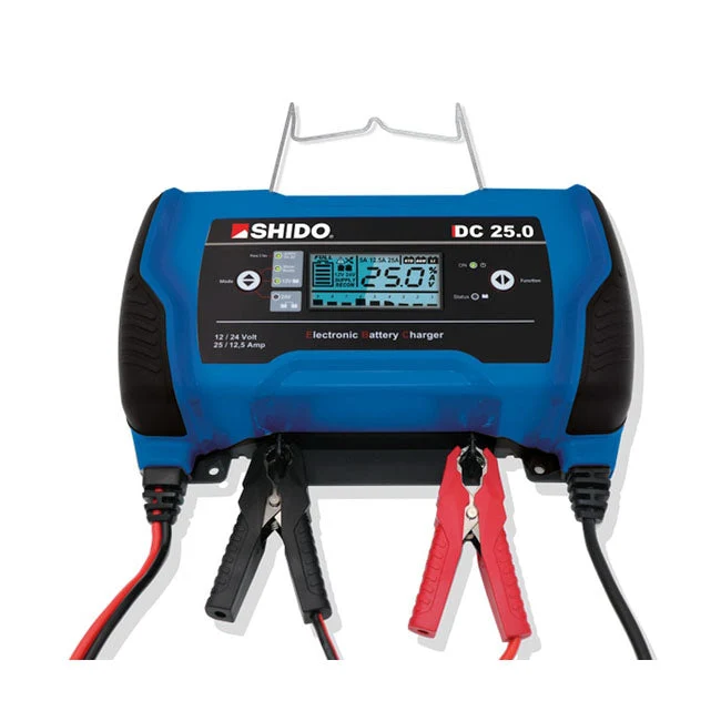 Shido Uniwersalna ładowarka akumulatorów 12V/24V DC 25.0A
