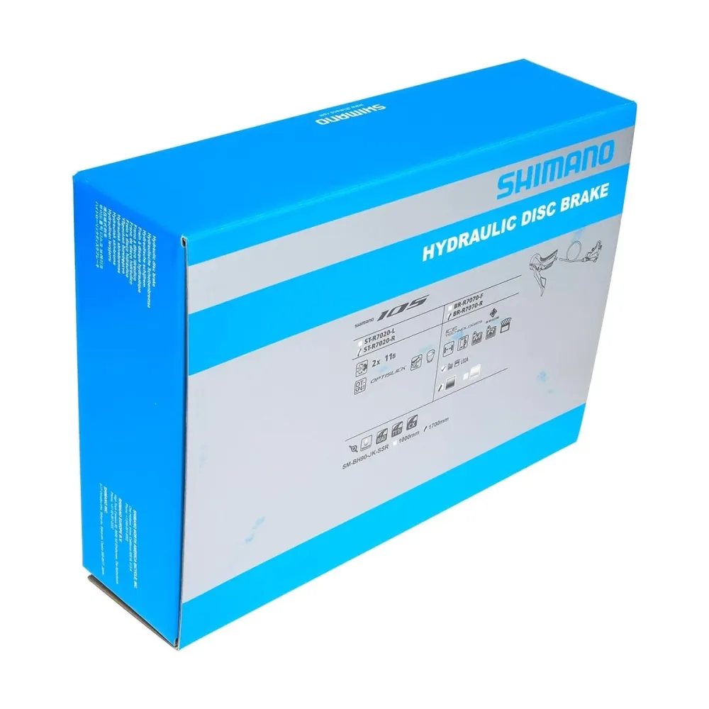 SHIMANO 105 R7020 11V z płaskim mocowaniem, dźwignią prostą bez tarczy i zaciskiem tylnym