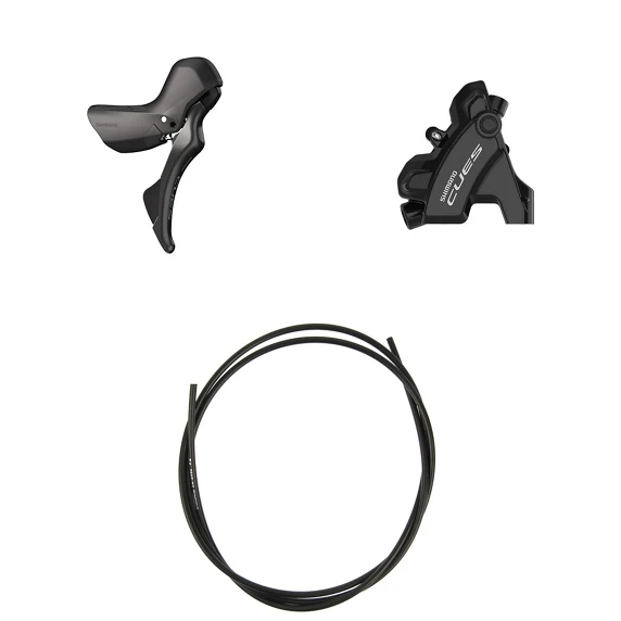 SHIMANO CUES U6030 10/11V Flatmount Discless z prostą dźwignią i zaciskiem tylnym